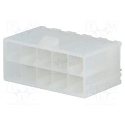 1 pcs x MOLEX - 39281103 - Socket, wire-board, male, Mini-Fit Jr, 4.2mm, PIN: 10, THT, 9A