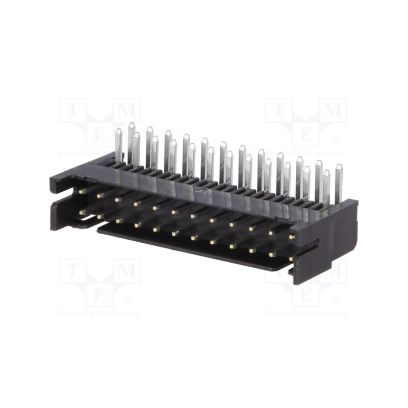 1 pcs x HIROSE - DF11-24DP-2DS(24) - Socket, PCB-cable/PCB, male, DF11, 2mm, PIN: 24, THT, on PCBs, tinned