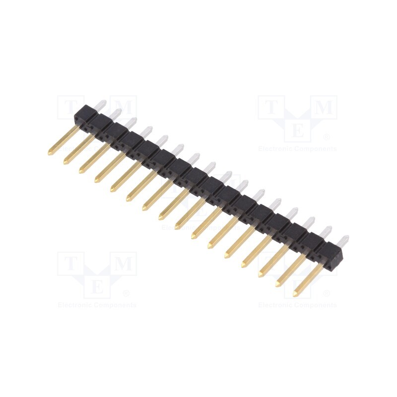 1 pcs x Amphenol Communications Solutions - 68000-216HLF - Pin header, pin strips, BERGSTIK II, male, PIN: 16, straight, THT