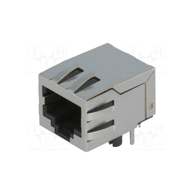 1 pcs x ATTEND - 210A-11C0A-R - Socket, RJ45, PIN: 8, shielded, Layout: 8p8c, Locking: bottom latch