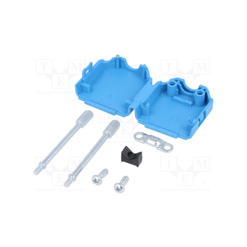 1 pcs x MH CONNECTORS - MHDPPK9-B-K - Enclosure: for D-Sub connectors, D-Sub 9pin,D-Sub HD 15pin