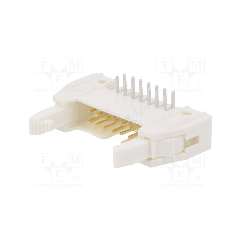 1 pcs x Amphenol Communications Solutions - 71922-114LF - Socket, IDC, male, PIN: 14, with ejector, 2.54mm, THT, Quickie, FCI