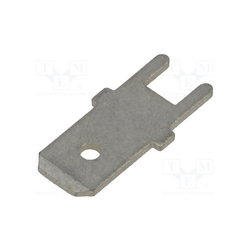 1 pcs x TE Connectivity - 725964-2 - Terminal: flat, 6.3mm, 0.8mm, male, THT, brass, tinned, straight
