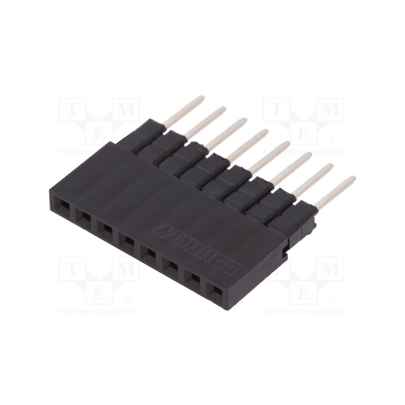 1 pcs x CONNFLY - DS1023-05-1*68B81 - Socket, pin strips, female, PIN: 8, straight, 2.54mm, THT, 1x8, 3A