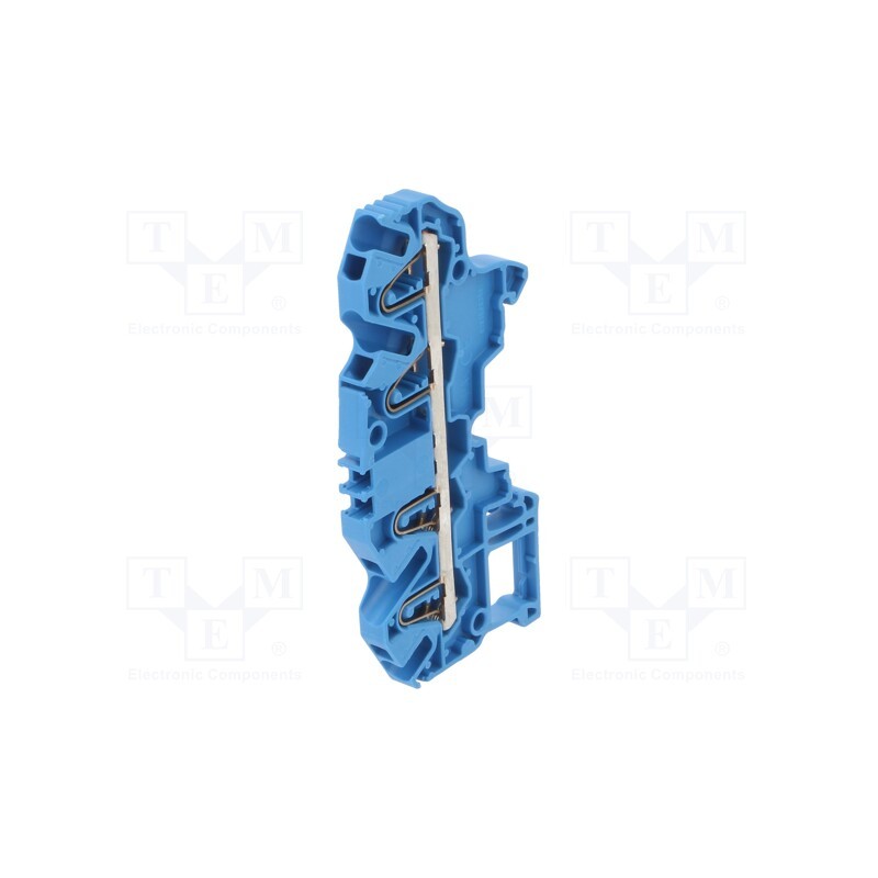 1 pcs x TE Connectivity - 1SNK705022R0000 (ZK2.5-4P-BL) - Splice terminal: rail, 0.2÷2.5mm2, ways: 1, terminals: 4, blue, SNK