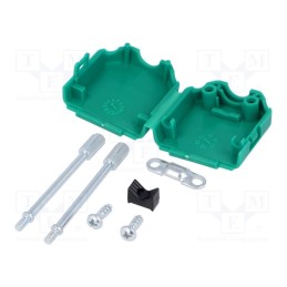 1 pcs x MH CONNECTORS - MHDPPK9-G-K - Enclosure: for D-Sub connectors, D-Sub 9pin,D-Sub HD 15pin