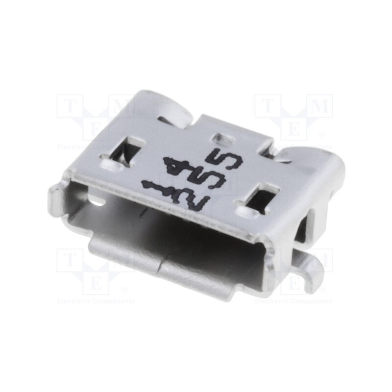 1 pcs x MOLEX - 475890001 - Socket, USB AB micro, on PCBs, SMT, PIN: 5, horizontal, reel