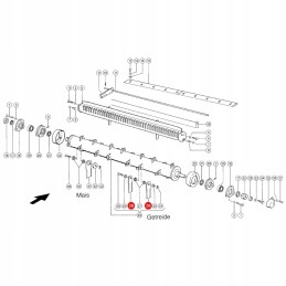 Serrated knife of the Claas forage harvester 755784 0 rasspe