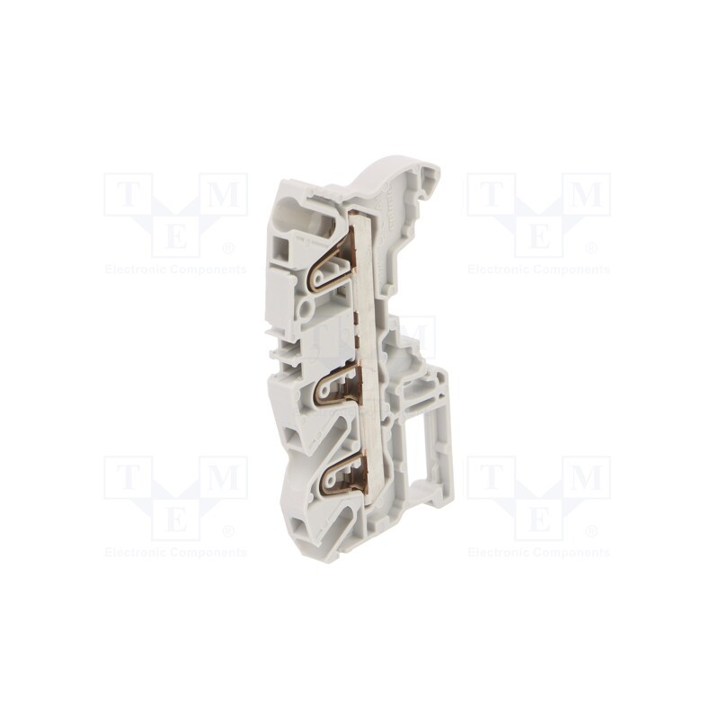 1 pcs x TE Connectivity - 1SNK706011R0000 (ZK4-3P) - Splice terminal: rail, 0.5÷4mm2, ways: 1, terminals: 3, grey, SNK