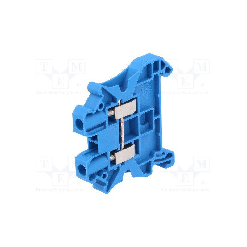 1 pcs x PHOENIX CONTACT - UT 4 BU 3044115 - Splice terminal: rail, 0.14÷4mm2, ways: 1, terminals: 2, blue, 41A