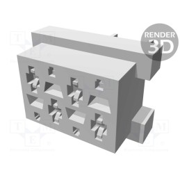 1 pcs x TE Connectivity - 7-215079-4 - Micro-MaTch, socket, female, PIN: 4, THT, on PCBs, Layout: 2x2