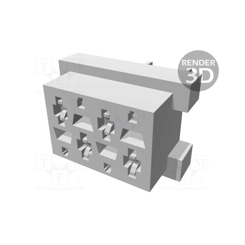 1 pcs x TE Connectivity - 7-215079-4 - Micro-MaTch, socket, female, PIN: 4, THT, on PCBs, Layout: 2x2