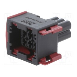 1 pcs x TE Connectivity - 1-963212-1 - Connector: automotive, JPT, female, plug, for cable, PIN: 6, black