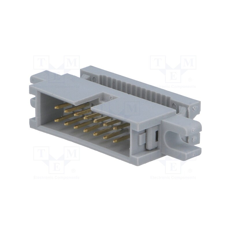 1 pcs x CONNFLY - DS1015-14MN0A - Plug, IDC, male, PIN: 14, with holder, IDC, for ribbon cable, 1.27mm