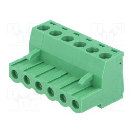 1 pcs x NINIGI - TBW-5-6P/GN - Pluggable terminal block, Contacts ph: 5.08mm, ways: 6, straight