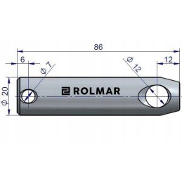 Zetor hanger bottom pin