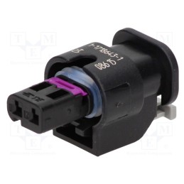1 pcs x TE Connectivity - 1-1718643-1 - Connector: automotive, MCON 1.2, female, plug, for cable, PIN: 2