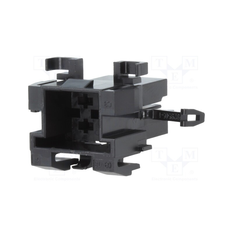 1 pcs x TE Connectivity - 929505-1 - Connector: wire-wire, JPT, male, plug, for cable, PIN: 4, black
