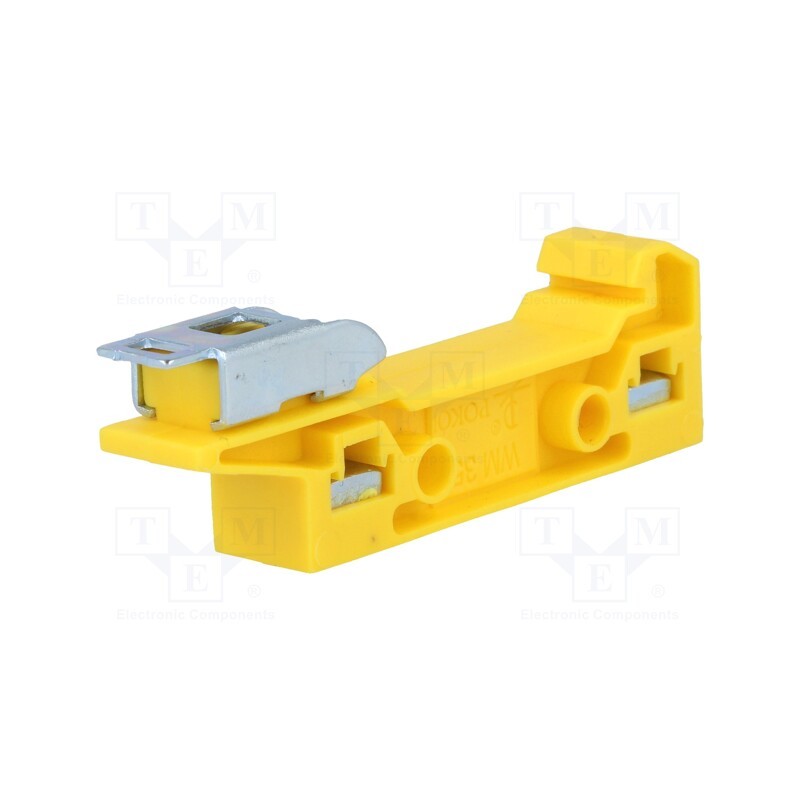 1 pcs x POKu00d3J - A45-2201 - Mounting adapter, yellow, for DIN rail mounting, Width: 11mm