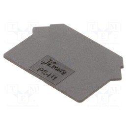 1 pcs x POKu00d3J - A41-8113 - End plate, black, Width: 1mm, polyamide, -25÷120°C, UL94V-0, ZUG