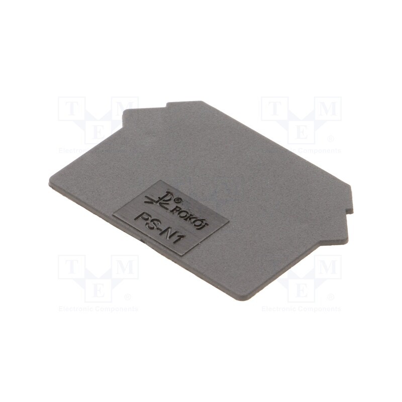 1 pcs x POKu00d3J - A41-8113 - End plate, black, Width: 1mm, polyamide, -25÷120°C, UL94V-0, ZUG