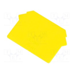 1 pcs x POKu00d3J - A41-8111 - End plate, yellow, Width: 1mm, polyamide, -25÷120°C, UL94V-0, ZUG