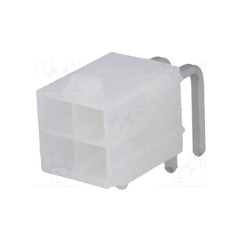 1 pcs x MOLEX - 39301040 - Socket, wire-board, male, Mini-Fit Jr, 4.2mm, PIN: 4, THT, PCB snap