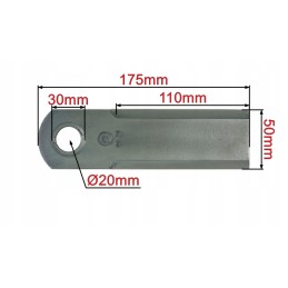 Flail knife 25 pcs, combine harvester case 1994760c4