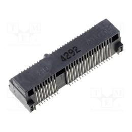1 pcs x ATTEND - 119A-80A00-R02 - Connector: PCI Express mini, horizontal, SMT, gold-plated, PIN: 52