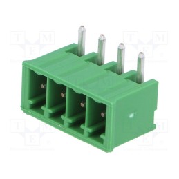 1 pcs x TE Connectivity - 284512-4 - Pluggable terminal block, Contacts ph: 3.5mm, ways: 4, angled 90°