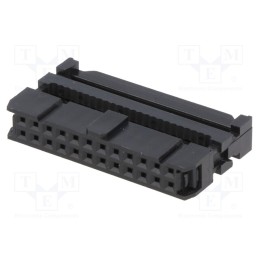 1 pcs x Amphenol Communications Solutions - T812124A101CEU - Plug, IDC, female, PIN: 24, with cable clamp, IDC, for ribbon cable