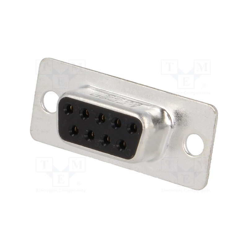 1 pcs x Amphenol Communications Solutions - L77SDE09S - D-Sub, PIN: 9, plug, female, for cable, soldering, 5A, 250V, 20mΩ