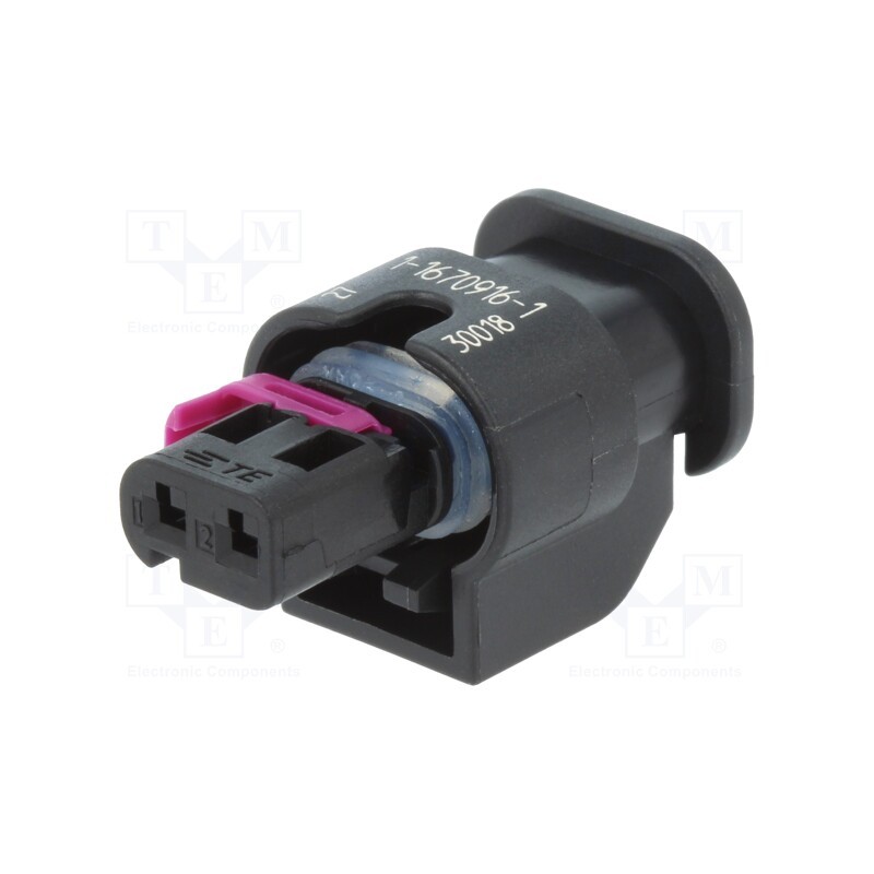 1 pcs x TE Connectivity - 1-1670916-1 - Connector: automotive, MCON 1.2, female, plug, for cable, PIN: 2