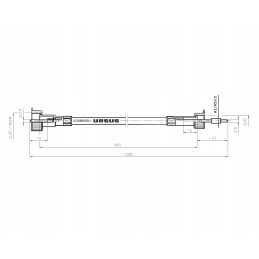 Hour meter cable l 965mm c 360