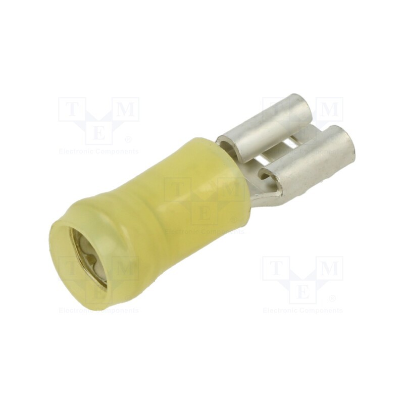 1 pcs x TE Connectivity - 61198-2 - Terminal: flat, 6.3mm, 0.8mm, female, 2.62÷6.64mm2, crimped, tinned