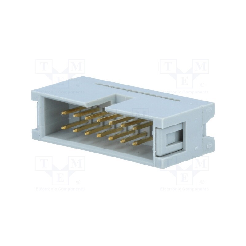 1 pcs x CONNFLY - DS1015-14NN2A - Plug, IDC, male, PIN: 14, IDC, for ribbon cable, 1.27mm, gold-plated