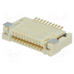 1 pcs x OMRON - XF2M10151AR100 - Connector: FFC/FPC, horizontal, PIN: 10, dual contact, SMT, 0.5A