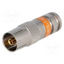 1 pcs x PCT - PCT-DRS59IFNT - Plug, coaxial 9.5mm (IEC 169-2), female, RG59, compression