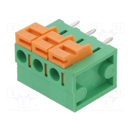 1 pcs x AMPHENOL ANYTEK - HA0300500000G - PCB terminal block, straight, 5.08mm, ways: 3, on PCBs, terminal
