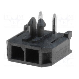 1 pcs x MOLEX - 436500200 - Socket, wire-board, male, Micro-Fit 3.0, 3mm, PIN: 2, THT, 5A, tinned