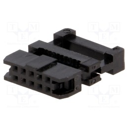 1 pcs x Amphenol Communications Solutions - T826110A201CEU - Plug, IDC, female, PIN: 10, with cable clamp, IDC, for ribbon cable