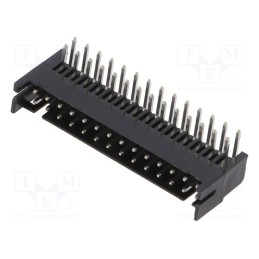 1 pcs x HIROSE - DF11-28DP-2DS(24) - Socket, PCB-cable/PCB, male, DF11, 2mm, PIN: 28, THT, on PCBs, tinned