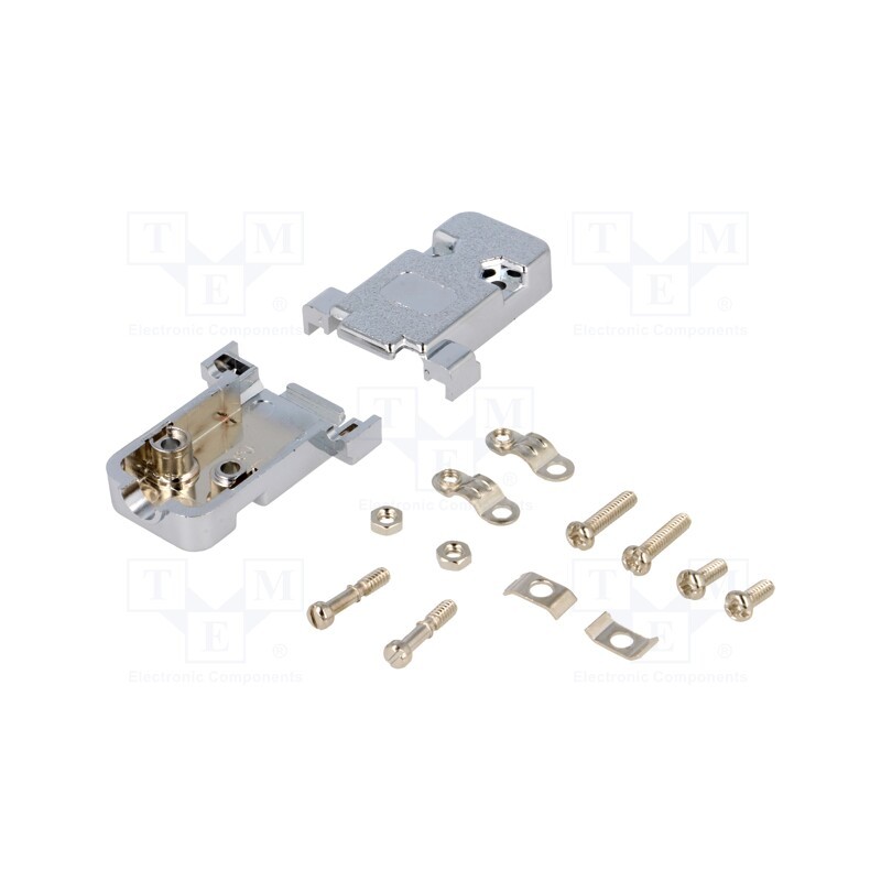 1 pcs x ASSMANN - AGP09G-ME - Enclosure: for D-Sub connectors, D-Sub 9pin,D-Sub HD 15pin