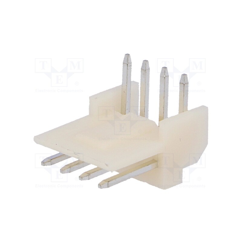 1 pcs x TE Connectivity - 171826-4 - Socket, wire-board, male, EI, 2.5mm, PIN: 4, THT, on PCBs, 2A, tinned