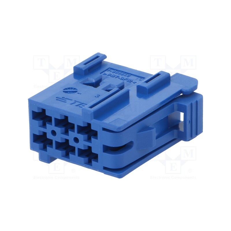 1 pcs x TE Connectivity - 1-965640-1 - Connector: automotive, JPT, female, plug, for cable, PIN: 6, blue