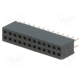 1 pcs x CONNFLY - DS1065-03-2*12S8BV - Socket, pin strips, female, PIN: 24, straight, 1.27mm, THT, 2x12