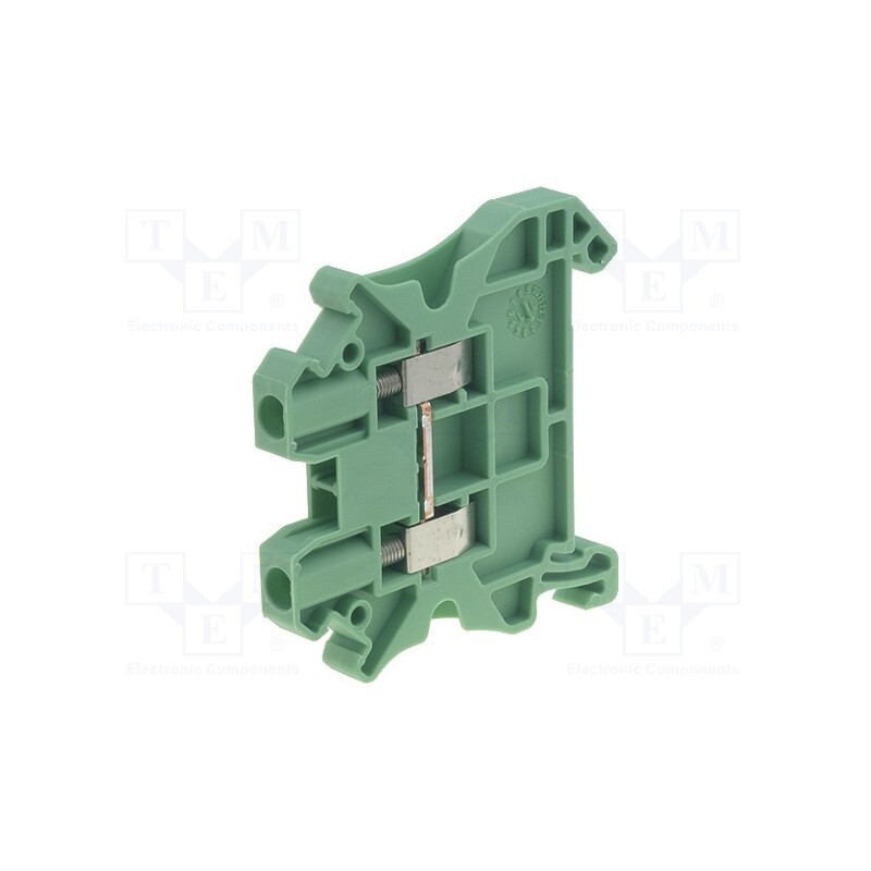 1 pcs x PHOENIX CONTACT - UT 2,5 GN 3045091 - Splice terminal: rail, 0.14÷4mm2, ways: 1, terminals: 2, green, 1kV