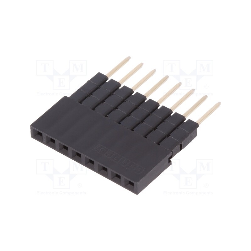 1 pcs x CONNFLY - DS1023-05-1*8B8-A16.0/B6.8 - Socket, pin strips, female, PIN: 8, straight, 2.54mm, THT, 1x8, L16mm