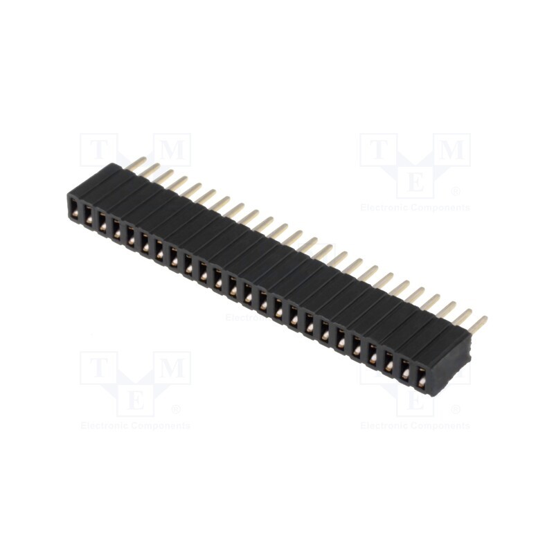1 pcs x CONNFLY - DS1065-07-1*24S8BV - Socket, pin strips, female, PIN: 24, straight, 1.27mm, THT, 1x24