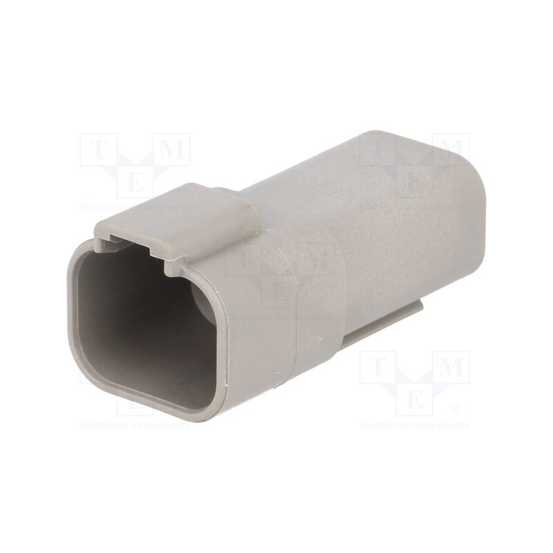 1 pcs x DEUTSCH - DT04-4P - Connector: wire-wire, DT, male, plug, for cable, PIN: 4, grey, IP68
